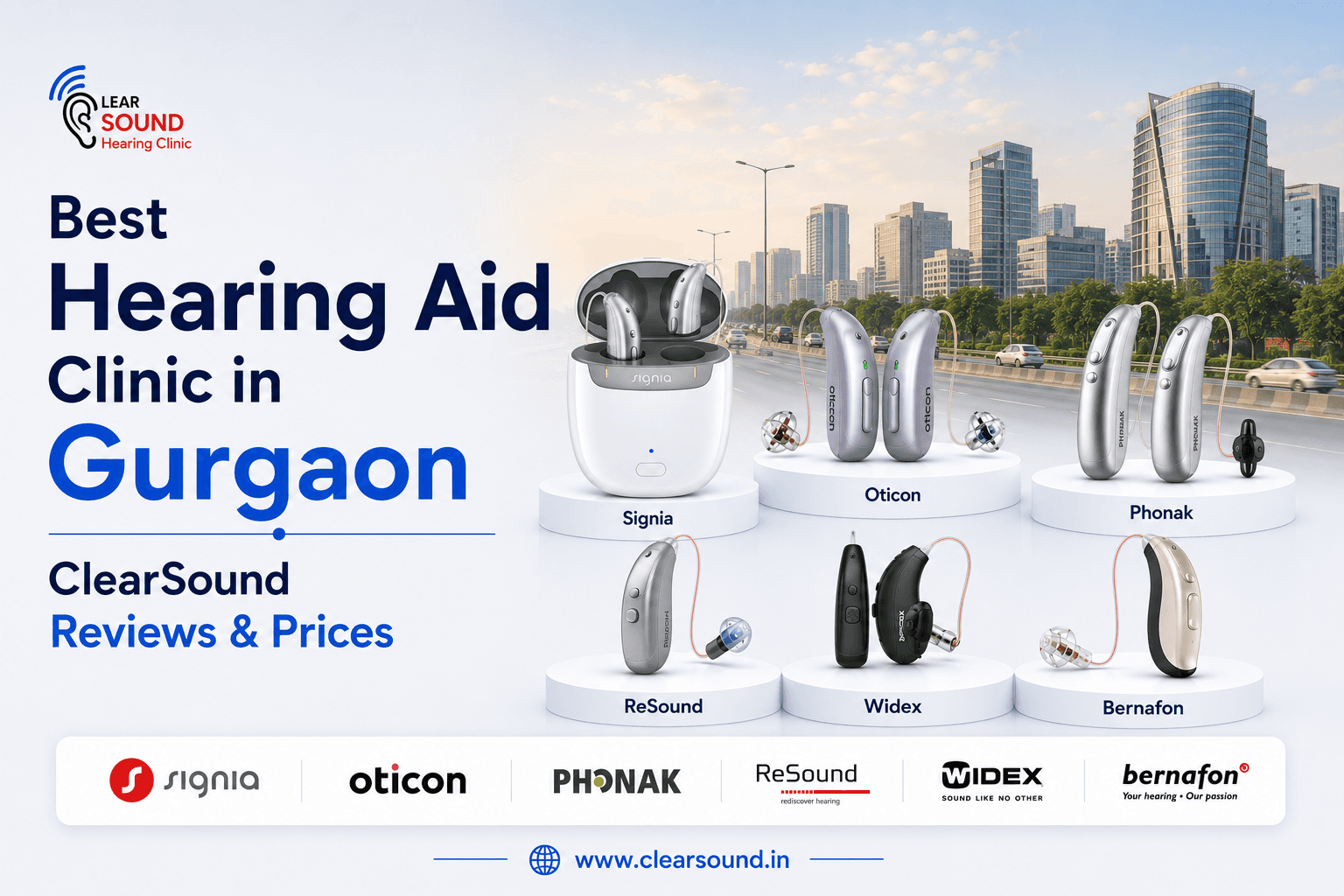 Best Hearing Aid Clinic in Gurgaon (2026): ClearSound Reviews & Prices