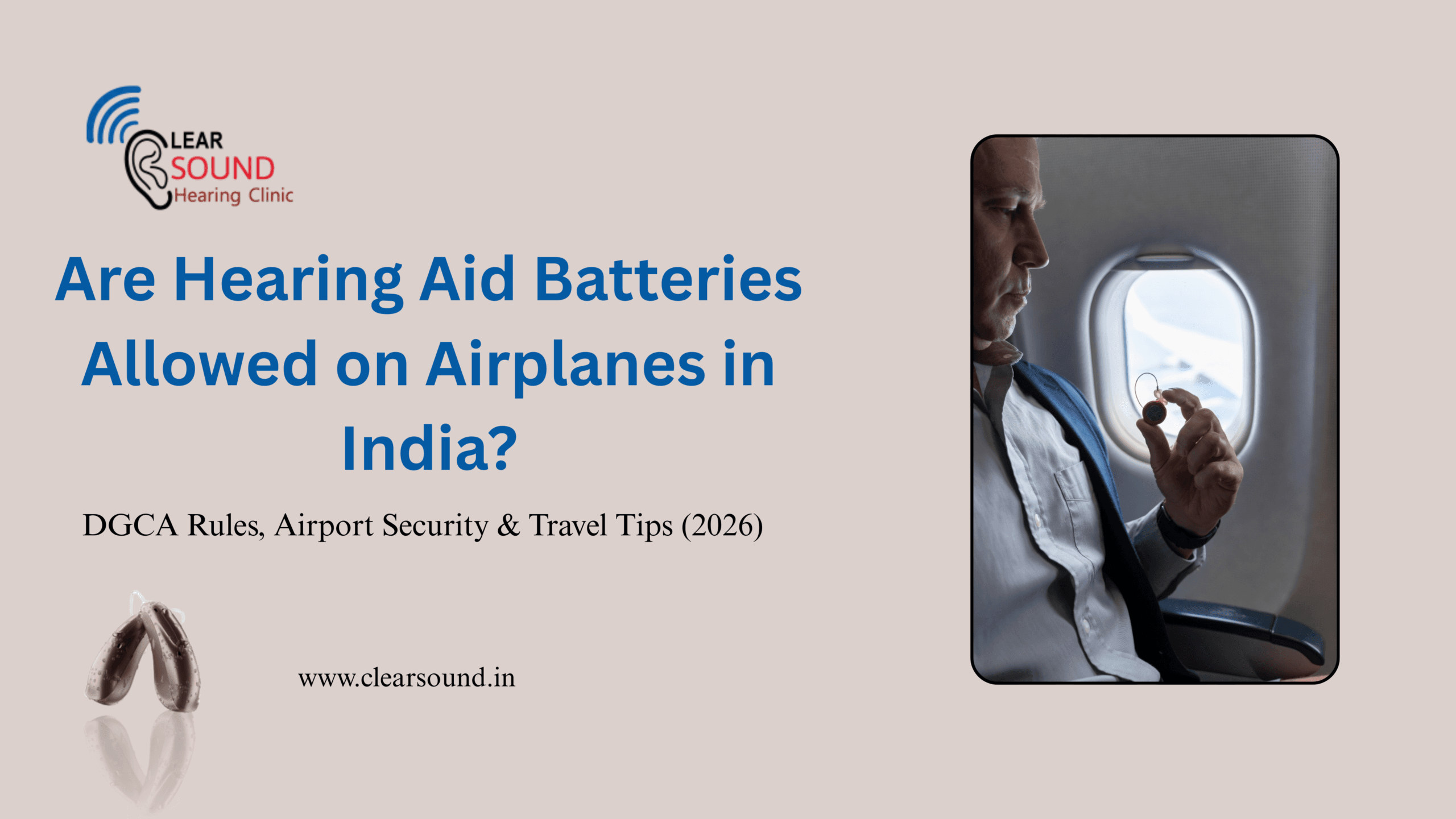 Are Hearing Aid Batteries Allowed on Airplanes in India? DGCA Rules, Airport Security & Travel Tips (2026)