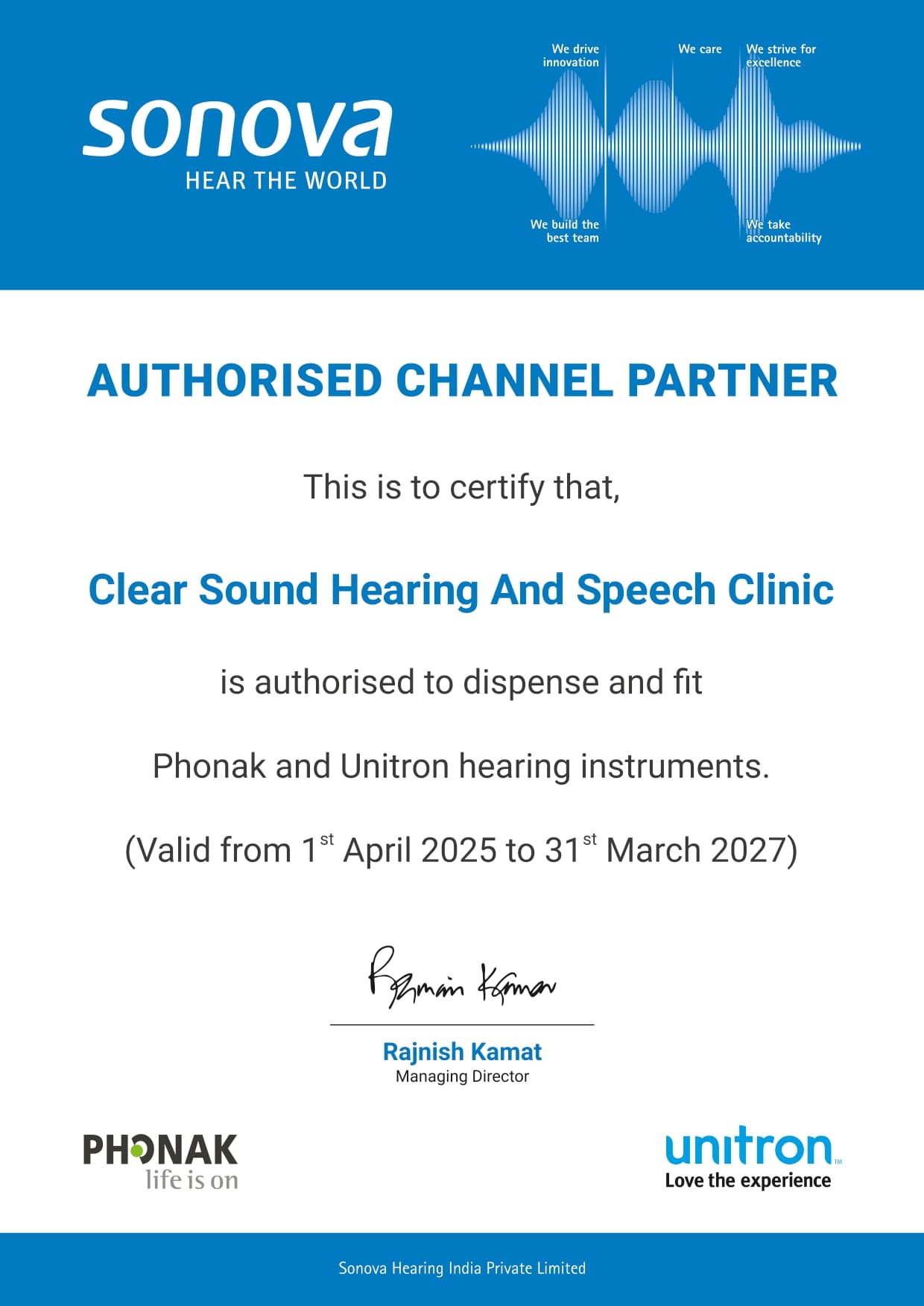Phonak Certified Provider