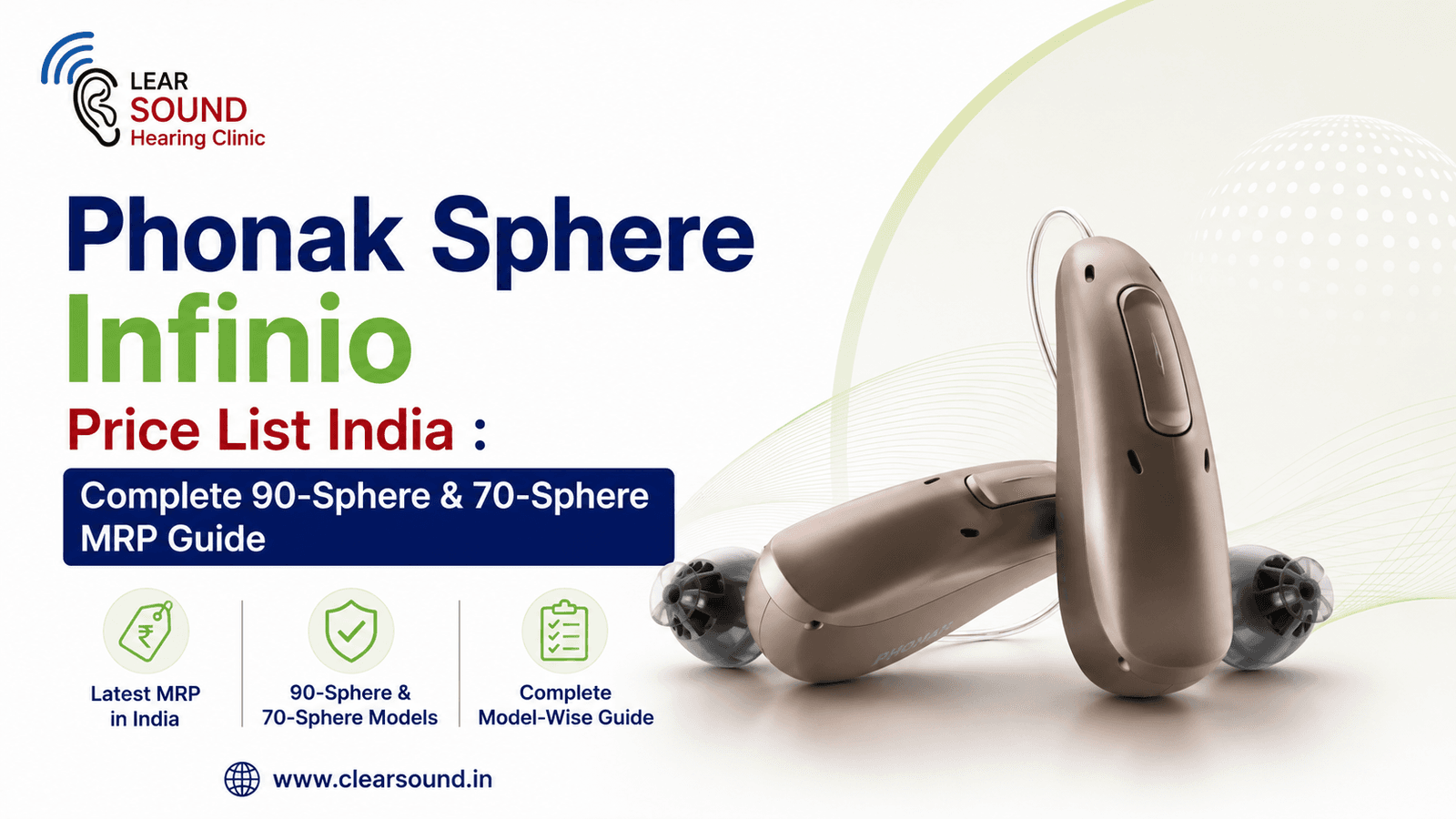 Phonak Sphere Infinio Price List India (2026): Complete 90-Sphere & 70-Sphere MRP Guide
