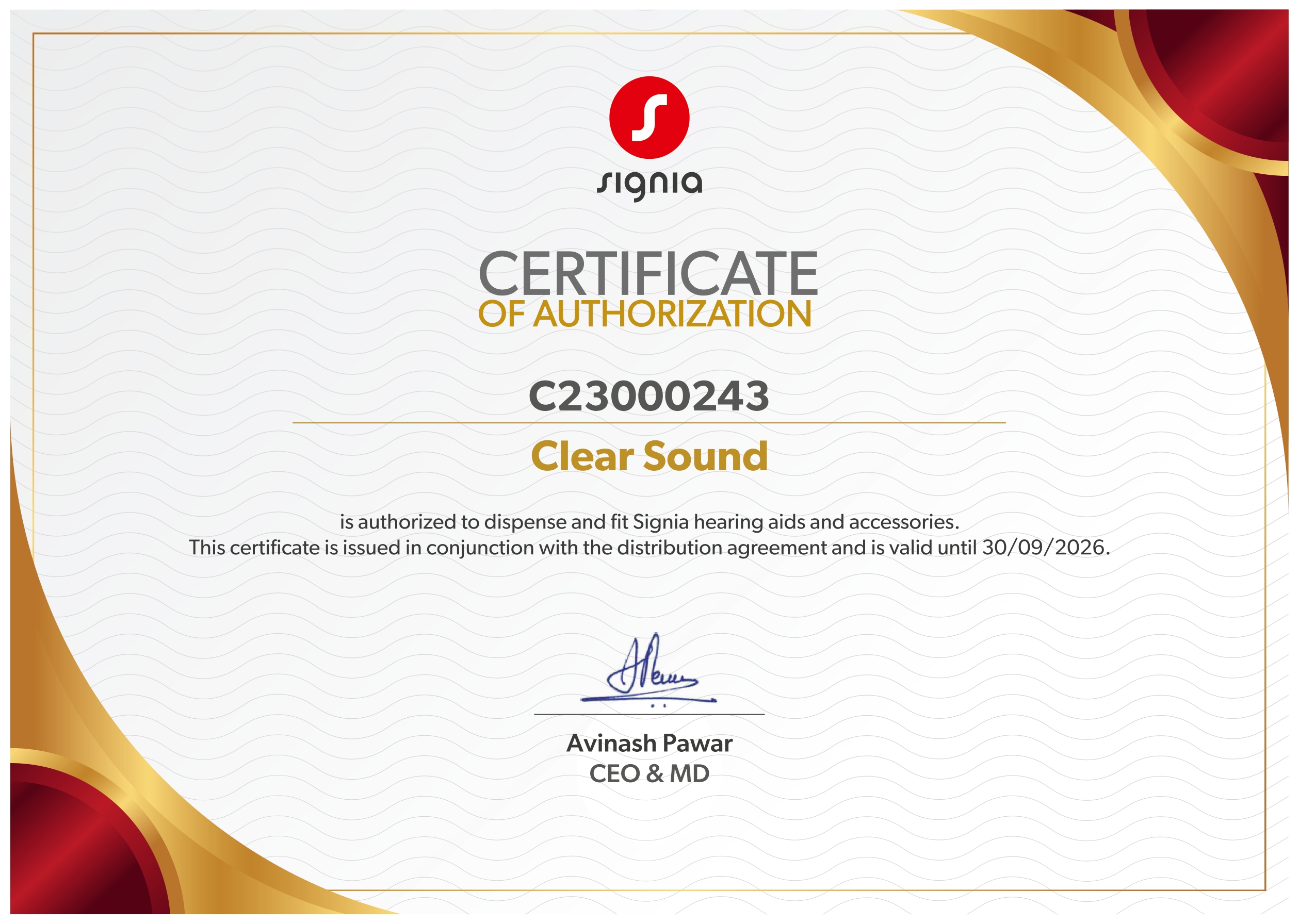 Signia Authorized Partner